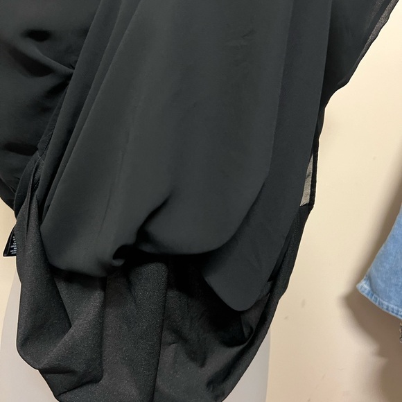 Ann Taylor blouse (black) - Beautiful, sheer size small - Picture 2 of 5